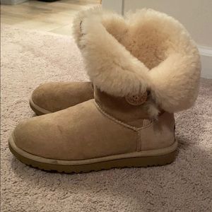 Ugg Boots with button on the side